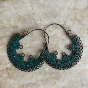 Blue Boho Earrings